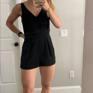 Top shop romper with lace detail and liner